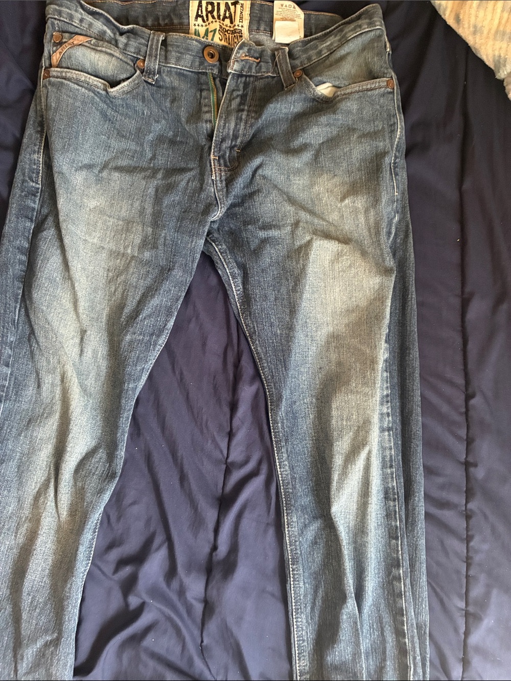 Ariat Slim Fit Faded Blue Men's Jeans